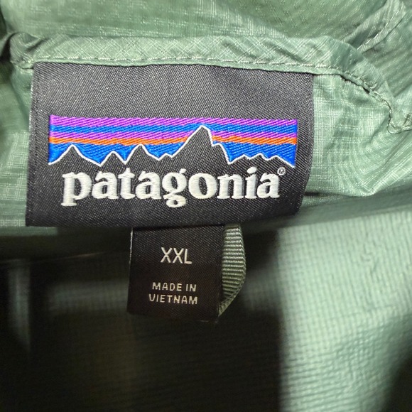 Patagonia Houdini Windbreaker Jacket Mens XXL Green Lightweight Packable - Picture 9 of 11